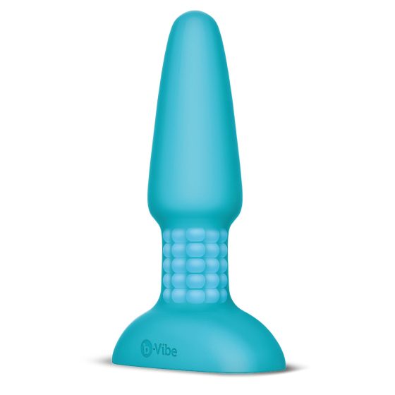 b-Vibe - Rechargeable Beaded Anal Vibrator (Turquoise)