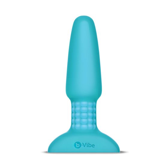 b-Vibe - Rechargeable Beaded Anal Vibrator (Turquoise)