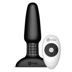 b-Vibe - Rotating Beaded Rechargeable Anal Vibrator (Black)