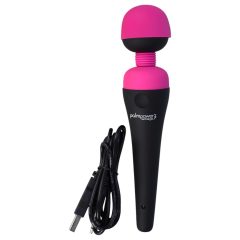 PalmPower Wand - rechargeable massager vibrator (pink-black)