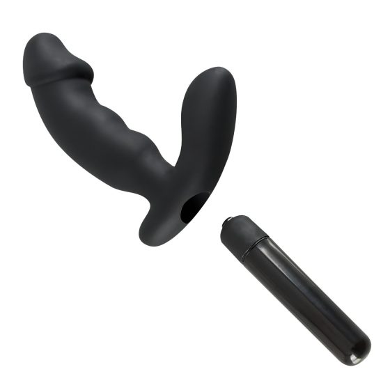 Rebel - Prostate Vibrator with Penis (Black)