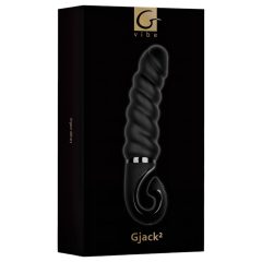   Gvibe G-jack 2 Rechargeable Waterproof Silicone Vibrator (Black)