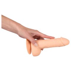 Wireless 7 - radio-controlled silicone vibrator (natural)