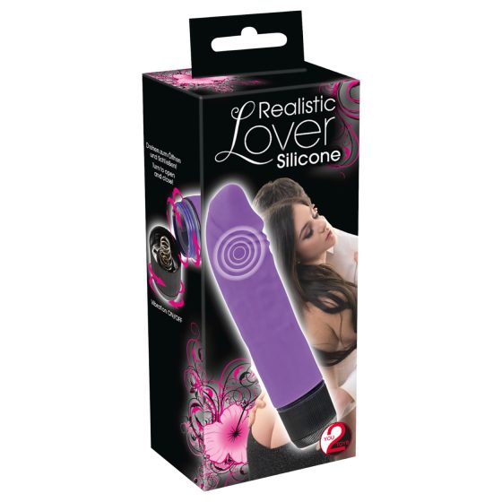 You2Toys - Silicone Lover - realistic vibrator (purple)