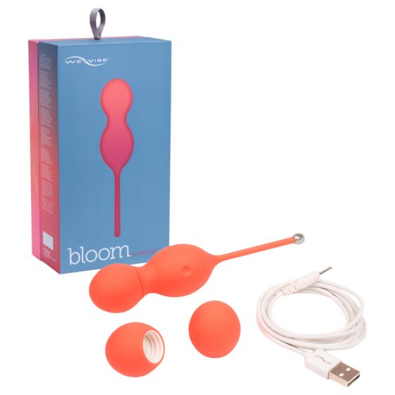 We-Vibe Bloom - kegel balls with interchangeable weights (orange)