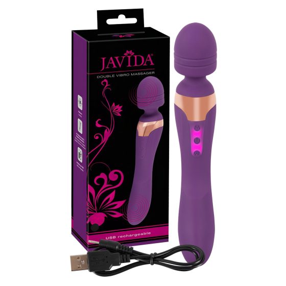 Javida Double - Massage Vibrator (Purple)