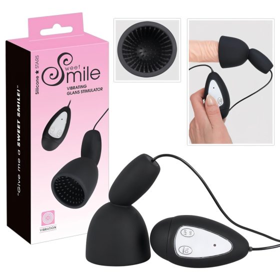 SMILE Glans - acorn vibrator (black)