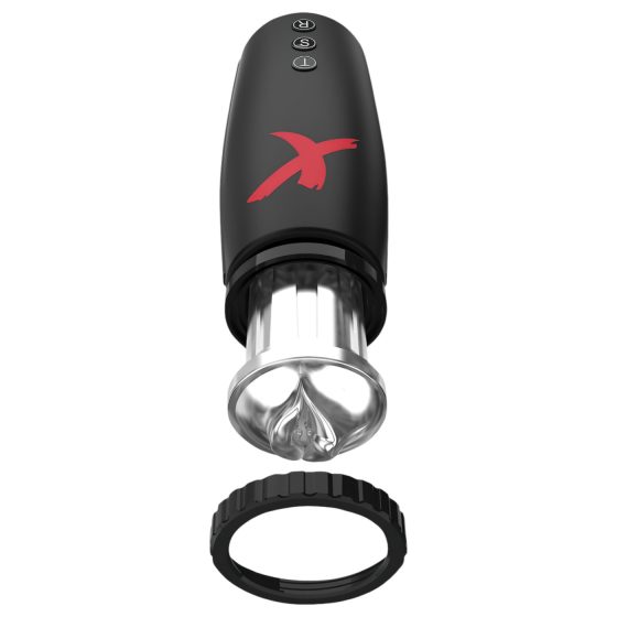 PDX Moto Bator - Sucking, Thrusting Lip Masturbator (Black)