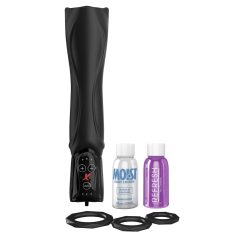   PDX Roto-Teazer - Waterproof Rotating Vibrating Masturbator (Black)