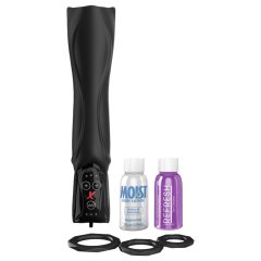   PDX Roto-Teazer - Waterproof Rotating Vibrating Masturbator (Black)