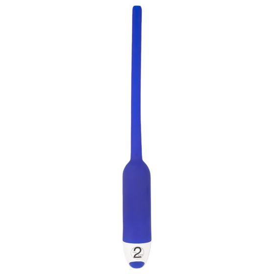 / You2Toys - DILATOR - Hollow Silicone Urethral Vibrator - Blue (7mm)