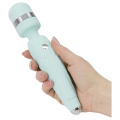   Pillow Talk Cheeky Wand - rechargeable massager vibrator (turquoise)