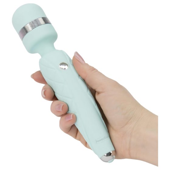 Pillow Talk Cheeky Wand - rechargeable massager vibrator (turquoise)