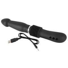   You2Toys - Push it - Rechargeable Thrusting Anal Vibrator (Black)