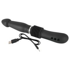   You2Toys - Push it - Rechargeable Thrusting Anal Vibrator (Black)