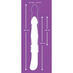   You2Toys - Push it - Rechargeable Thrusting Anal Vibrator (Black)