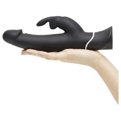   Happyrabbit Realistic - Waterproof Rechargeable Clitoral Vibrator (Black)