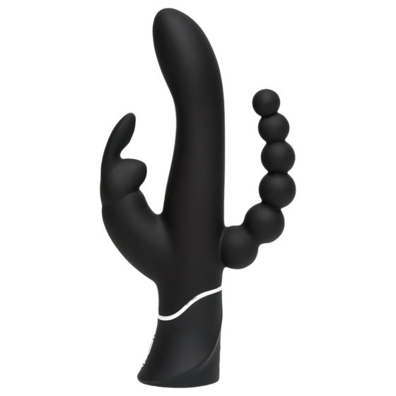 Happyrabbit Triple - Rechargeable Clitoral and Anal Vibrator (Black)