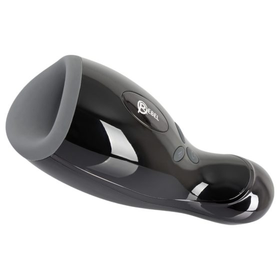 Rebel - heated, vibrating, up-and-down moving masturbator (black)