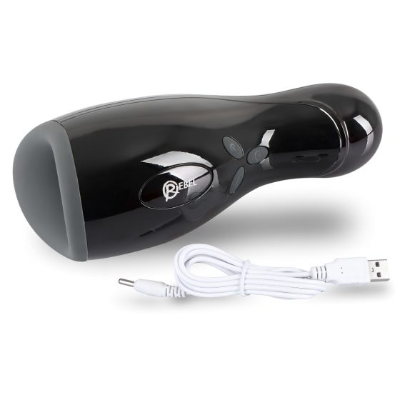 Rebel - Heated, Vibrating, Up-Down Masturbator (Black)