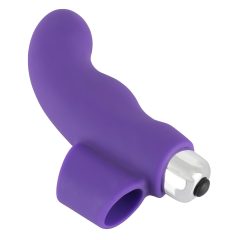 SMILE Finger - Wavy Silicone Finger Vibrator (Purple)