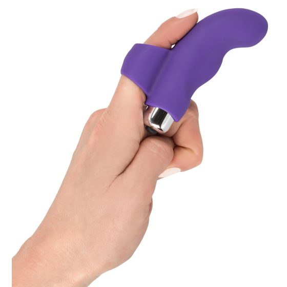 SMILE Finger - Wavy Silicone Finger Vibrator (Purple)