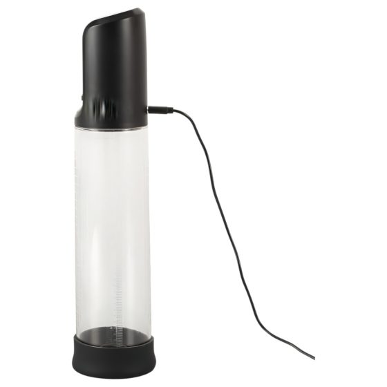 Mr. Boner Workout - Rechargeable, Automatic Penis Pump (Transparent-Black)