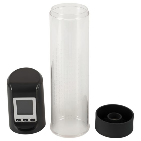 Mr. Boner Workout - Rechargeable, Automatic Penis Pump (Transparent-Black)