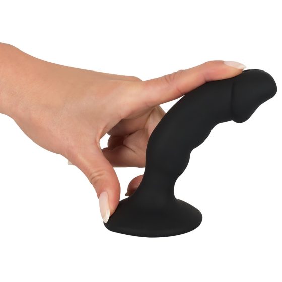 Black Velvet - Rechargeable Penis Anal Vibrator (Black)