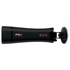   PDX Super Stroker - Vibrating, Moaning Pussy Stroker (Natural-Black)