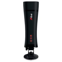   PDX Super Stroker - Rechargeable, Vibrating, Moaning Masturbator (Natural-Black)