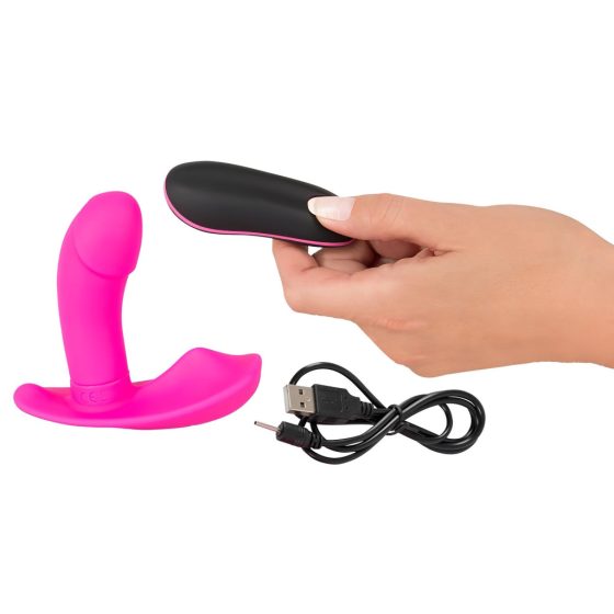 SMILE Panty - Rechargeable, Wireless Clip-on Vibrator (Pink)