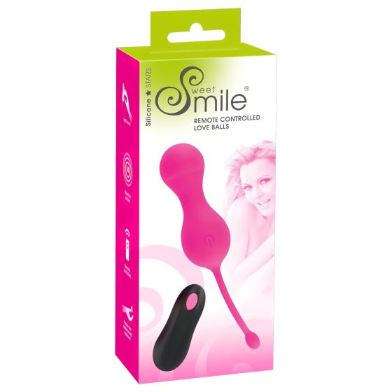 SMILE Love Balls - Rechargeable Wireless Vibrating Egg (Pink)