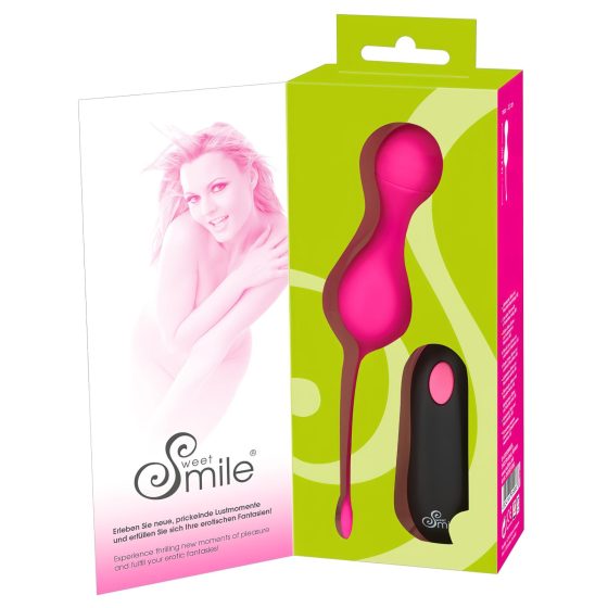 SMILE Love Balls - Rechargeable Wireless Vibrating Egg (Pink)