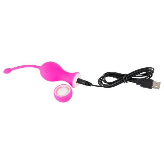 SMILE Love Balls - Rechargeable Wireless Vibrating Egg (Pink)