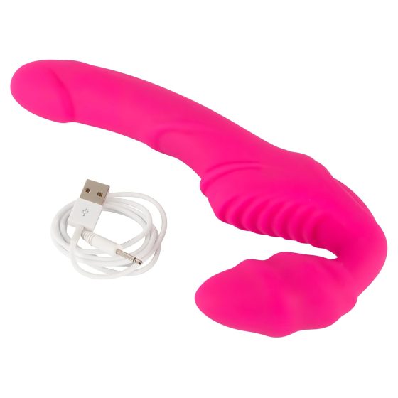 Double2Teaser - Strapless Wearable Vibrator (Pink)