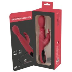   You2Toys Massager - Thrusting, Rotating, Warming G-spot Vibrator (Red)