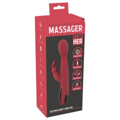   You2Toys Massager - Thrusting, Rotating, Warming G-spot Vibrator (Red)