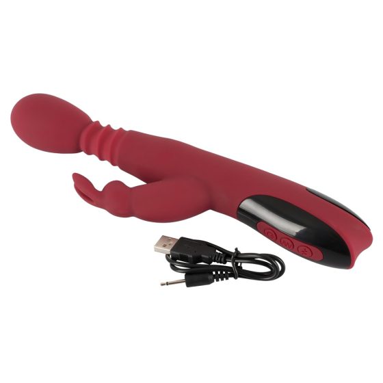 You2Toys Massager - Thrusting, Rotating, Warming G-spot Vibrator (Red)