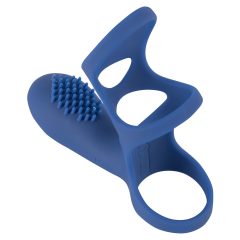 SMILE Couple - Rechargeable Vibrating Penis Sleeve (Blue)