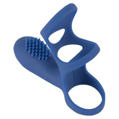 SMILE Couple - Rechargeable Vibrating Penis Sleeve (Blue)