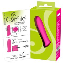   SMILE Power Bullet - Rechargeable, Extra Strong Mini Vibrator (Pink)