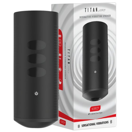 Kiiroo Titan - Rechargeable Interactive Masturbator (Black)