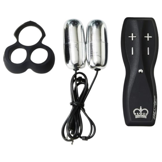 HOT Octopus JETT - Dual Motor Glans Vibrator (Black-Silver)