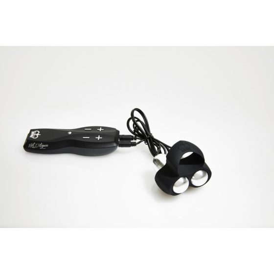 HOT Octopus JETT - Dual Motor Glans Vibrator (Black-Silver)