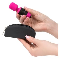 PalmPower Pocket Wand - Mini Massage Vibrator (Pink-Black)