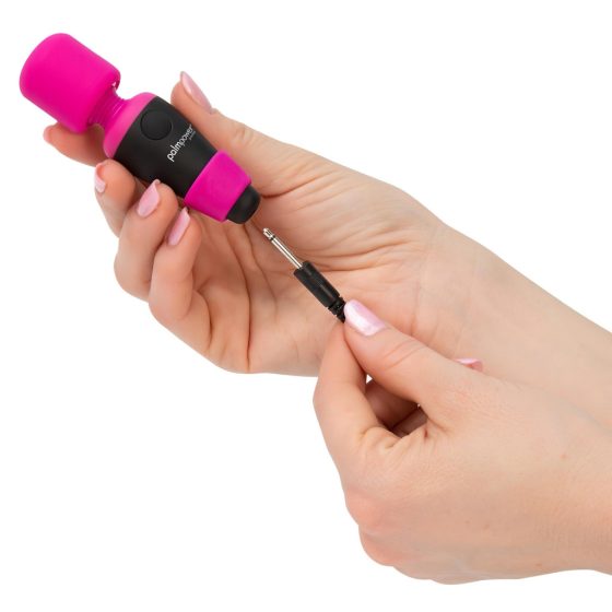 PalmPower Pocket Wand - Mini Massage Vibrator (Pink-Black)