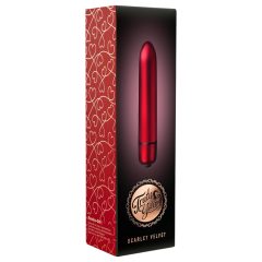 Scarlet Velvet - Mini Lipstick Vibrator (10 Patterns) - Red