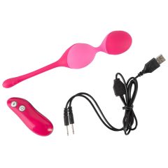   SMILE Love Balls - 82g Rechargeable Wireless Vibrating Egg (Pink)