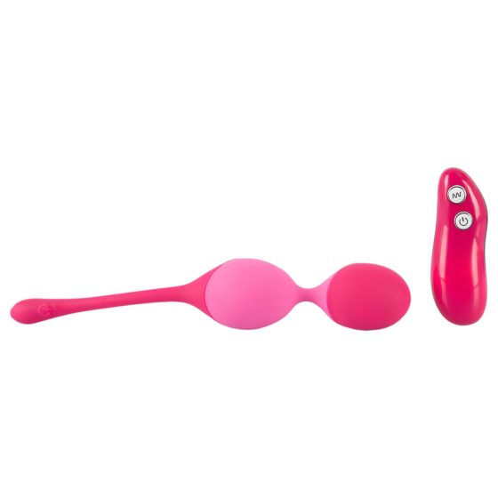 SMILE Love Balls - 82g Rechargeable Wireless Vibrating Egg (Pink)